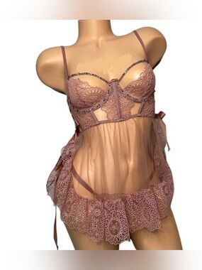 Victoria’s Secret Designers Collection Jewel Rose  Babydoll